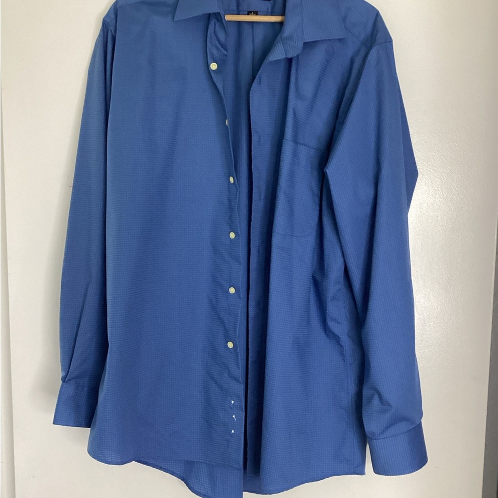 NWOT Dockers Men's Casual Blue Button Down Long Sleeve Shirt L